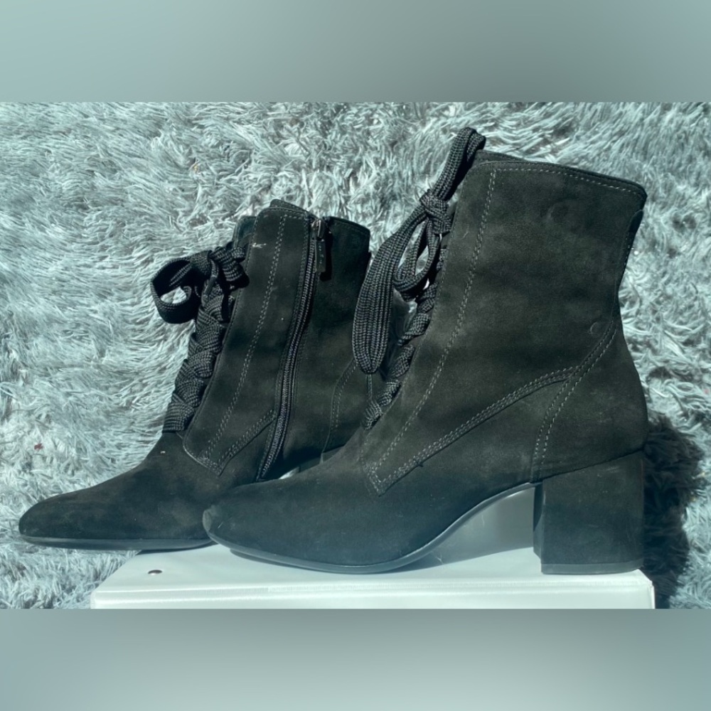 Paul Green ,sz 9,Women's Black Suede Ankle Boot
